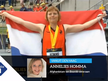 Veteraan Annelies Homma was blij weer te kunnen genieten bij de Invictus Games