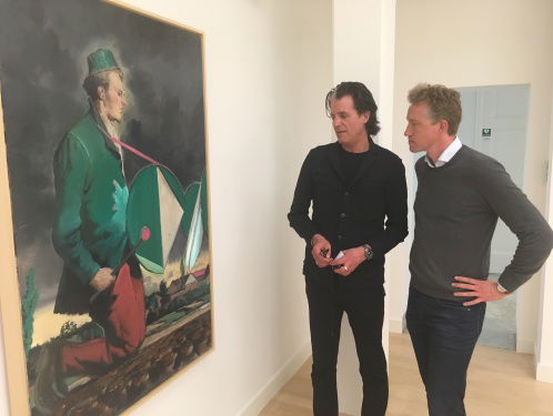 Reportage over olieverfschilderij van de beroemde Duitse kunstenaar Neo Rauch