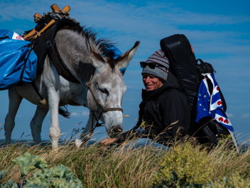 Redacteur Marieke liep mee met ezel Lodewijk naar Groningen