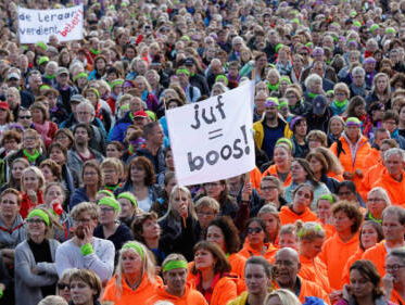 Leraren steunen het woonprotest op 12 september