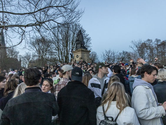 Drukte in de parken vandaag