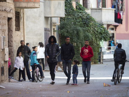 Mars in Marokko om bevolking Imlil te steunen