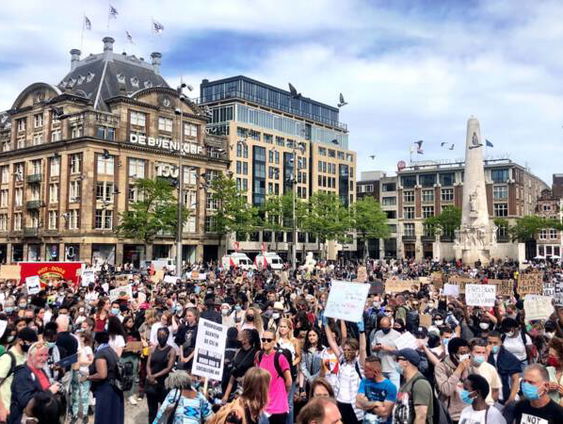 Niet enkel protest in Amerika na dood George Floyd, ook betoging in Amsterdam