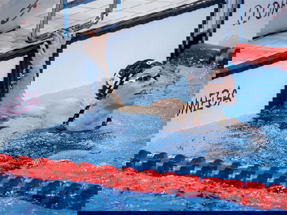 Femke Heemskerk trok zich terug uit de 50 meter vrije slag