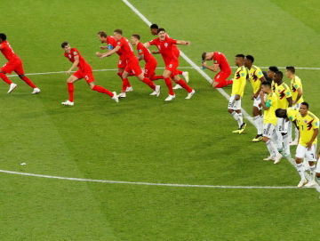 Penaltythriller tussen Colombia en Engeland op muziek
