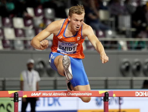 Nick Schmidt is de eerste Nederlandse man op de WK 400 meter horden