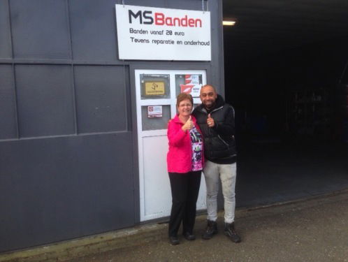 Douche: MS Banden uit Weert