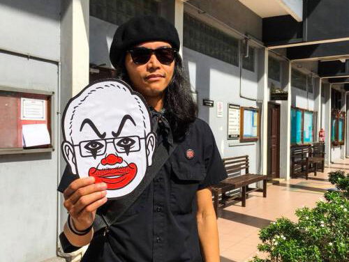 De Maleisische premier als clown