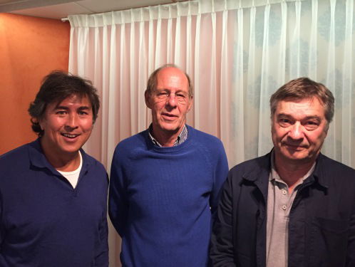 Charles den Tex en Stanley Brard op De Perstribune