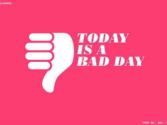 Een slechte dag overkomt iedereen. Een terugblik op het nieuws van afgelopen week op Daniel Powter - Bad Day.