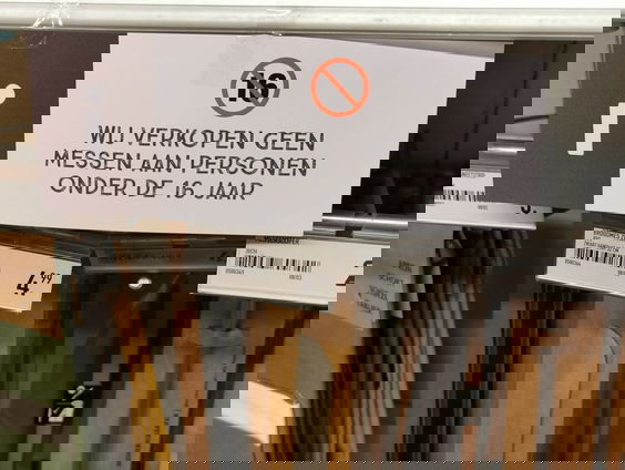 Messenverbod voor minderjarigen