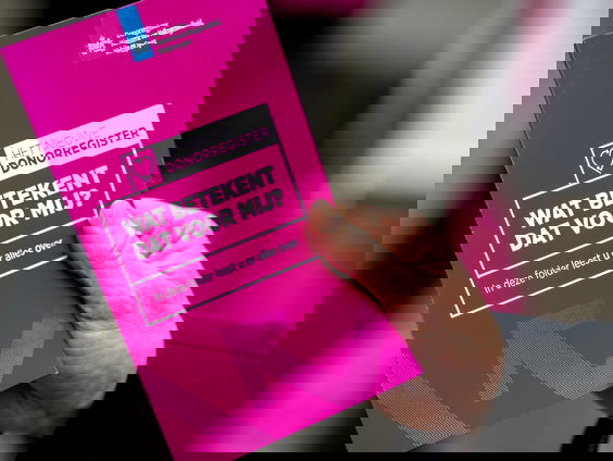 Eerste mensen die geen keuze maakten nu geregistreerd als donor