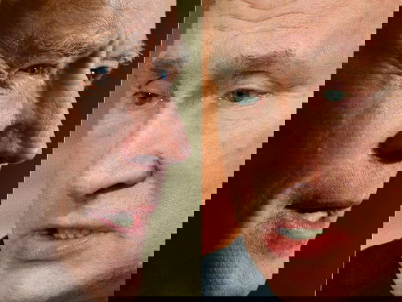 Biden en Poetin met elkaar in gesprek