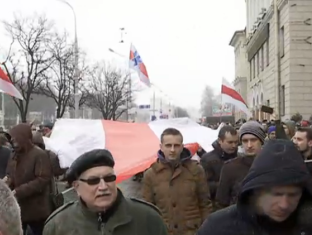 Demonstratie tegen 'parasietenbelasting'