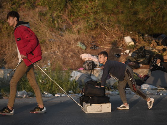 Bouw nieuw tentenkamp Moria begonnen