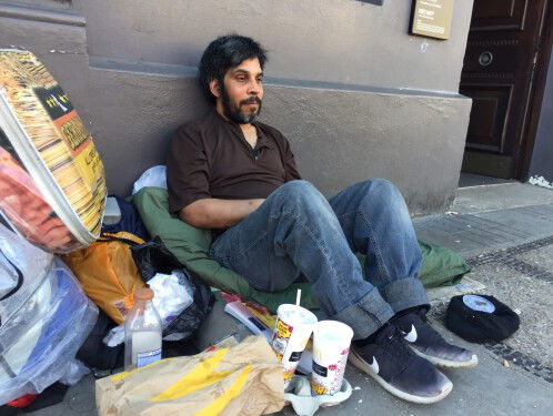 Daklozen bij de ‘Windsor Wedding’