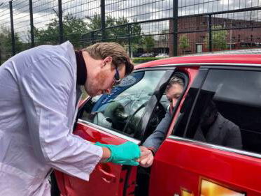 Drive-in-coronatest voor 70 euro in Oss