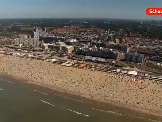 Enorme drukte op Nederlandse stranden
