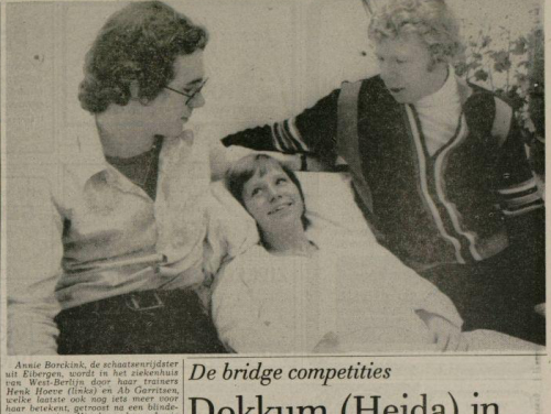 Een brief van Ab Krook voor Annie Borckink