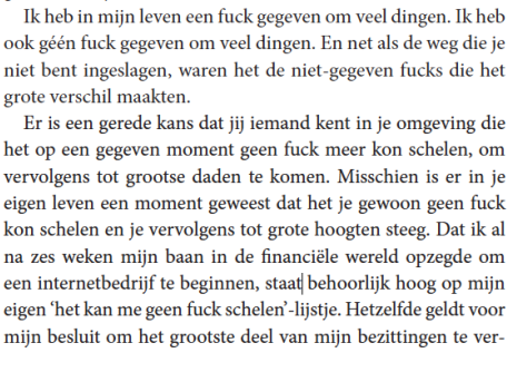 Wie heeft er een f•ck om zelfhulpboeken?