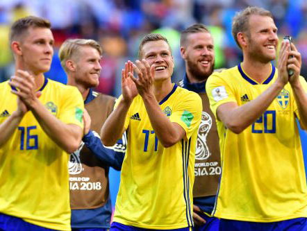 De teamprestatie van Zweden