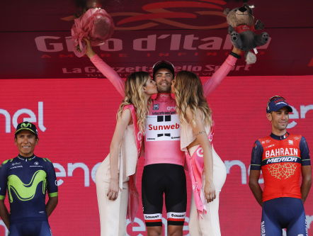 Wielrennen na winst Dumoulin