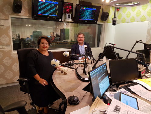 Sharon Dijksma (PvdA) en Hans Biesheuvel (ONL)