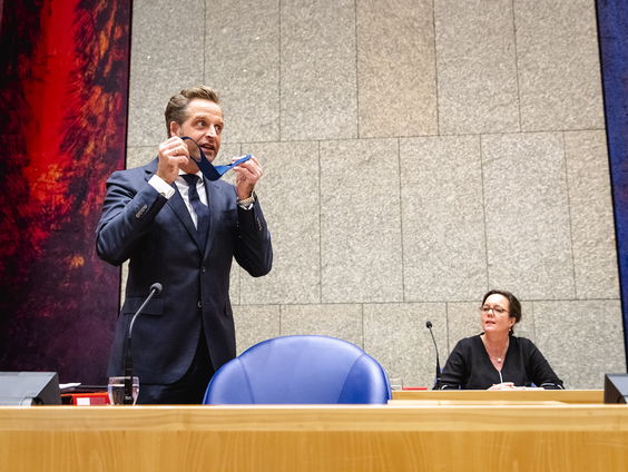 Hugo de Jonge zonder lijsttrekkerspet