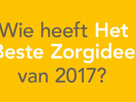 Reinout bij genomineerde Het Beste Zorgidee 2017