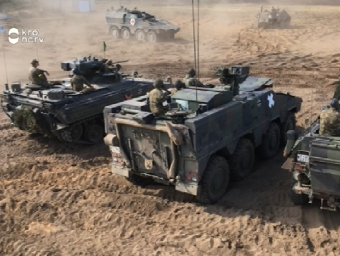 Spanning aan de grenzen van Litouwen