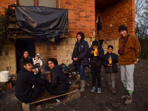 Vluchtelingen in Bosnië vast in de vrieskou