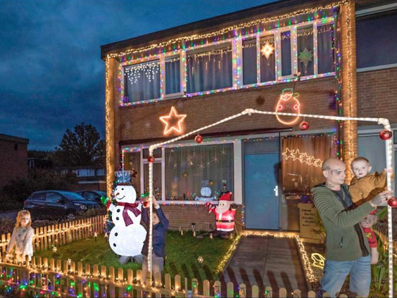 Frank Niks uit Doetinchem is al helemaal klaar voor de kerst