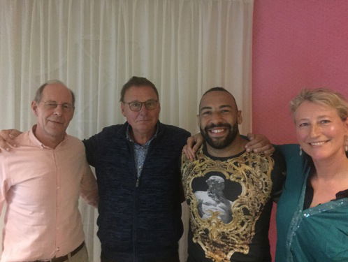 Jan de Hoop en Roy Meyer op De Perstribune van MAX