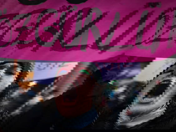 Rode hakken op de Dam tegen femicide