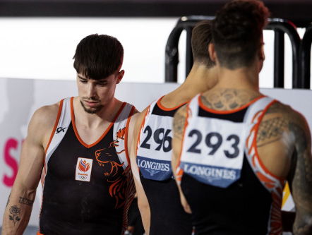 Een dag later verwerken de Nederlandse turnmannen de kater