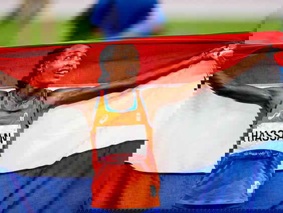 Sifan Hassan wint goud op 5.000 meter