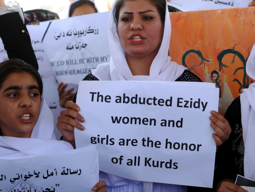Het lot van de ontvoerde yezidi's