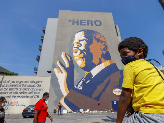 John Lewis vocht tegen racisme, zonder geweld en met gevaar voor eigen leven