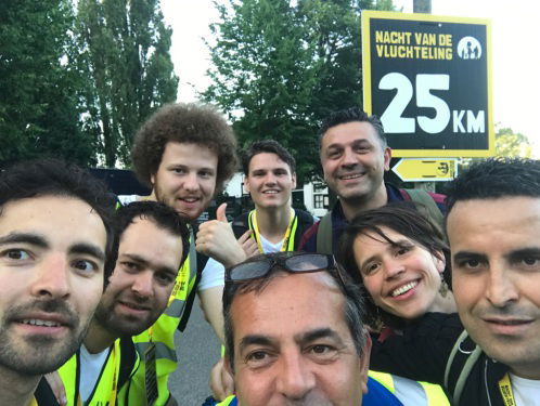 Qader Shafiq wandelt mee met de Nacht van de Vluchteling