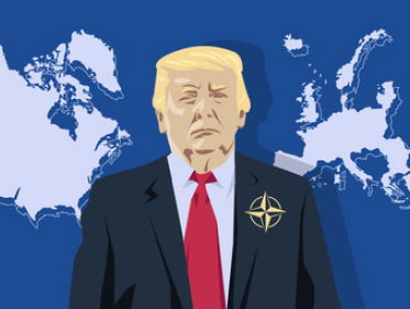 Trump naar NAVO-top in Brussel, stemming beneden peil