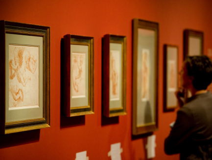 Kwetsbare tekeningen Da Vinci tentoongesteld