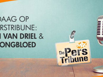 Toon van Driel en Jan Jongbloed op De Perstribune