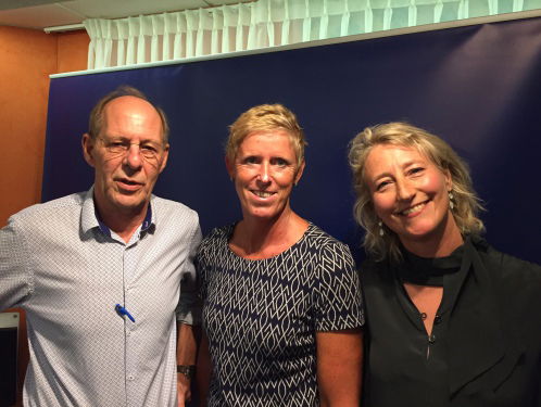 Eric Smit en Annemarie Verstappen op De Perstribune van MAX