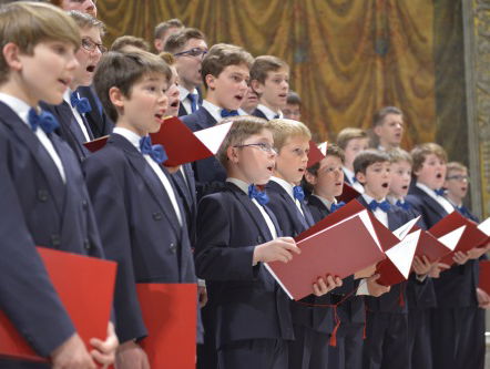 Het jongenskoor in het Weihnachtsoratorium van Bach
