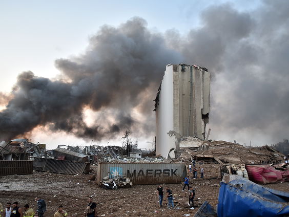 Grote explosie in Beiroet