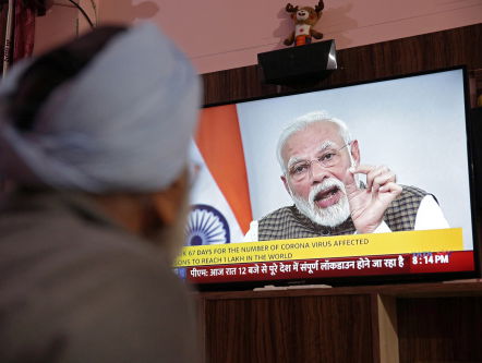 India in volledige lockdown