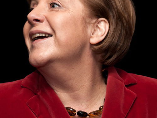 Angela Merkel wint in Saarland