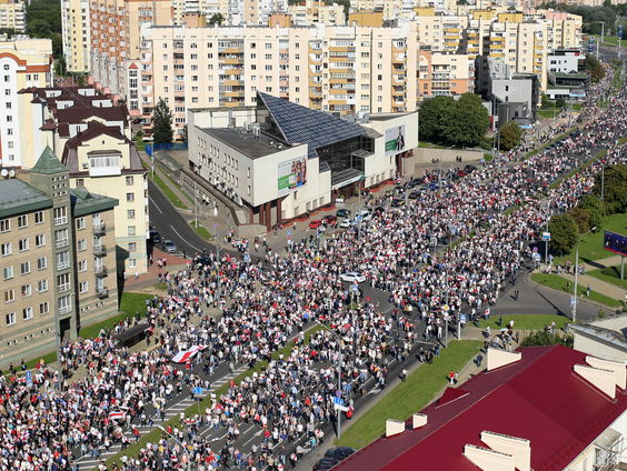 Floris zag als een van de weinige buitenlandse journalisten de protesten in Wit-Rusland