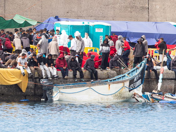 Bootmigranten op Canarische eilanden