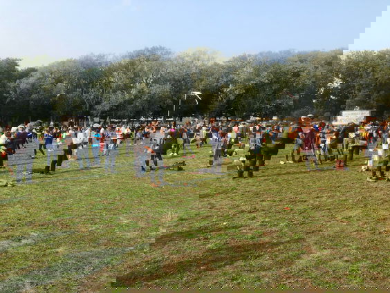 Demonstratie In Utrechts park tegen 'Moria-deal'